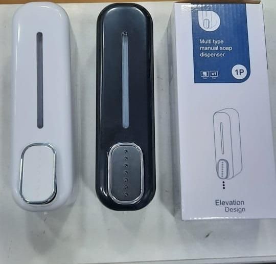 LMX Plastic Soap Dispenser for Bathroom Wall Mounted Shampoo Conditioner Hand Wash Gel Dispenser Liquid Soap Sanitizer Dispenser for Basin Kitchen Sink 400Ml Pack of 1