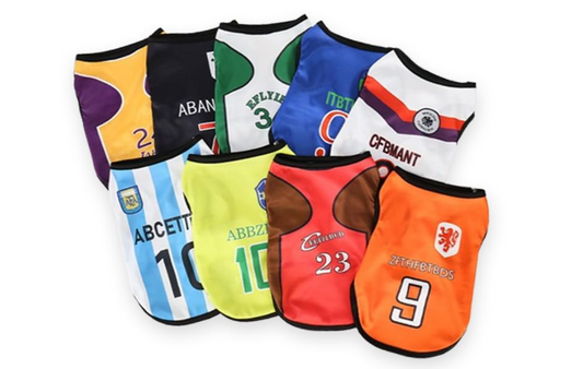 Yellowcult Cute Dog T-Shirt Clothes, Summer Sweetshirts Sporty Pet Random Design Outfit for Small Breed Dog, cat, Puppy, Kitten, Diwali, Festival, Travel, Outing, Photos(S- Any 1)