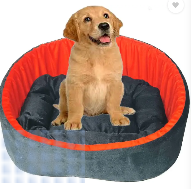 TRANDING STYLISH Simple Mountain Sofa With Haddi For Dog And Cat S Pet Bed  (Black Blue)