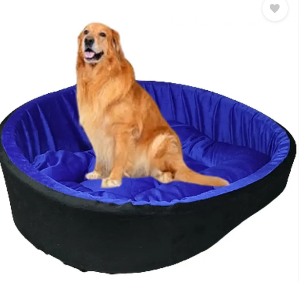 TRANDING STYLISH Simple Mountain Sofa With Haddi For Dog And Cat S Pet Bed  (Black Blue)